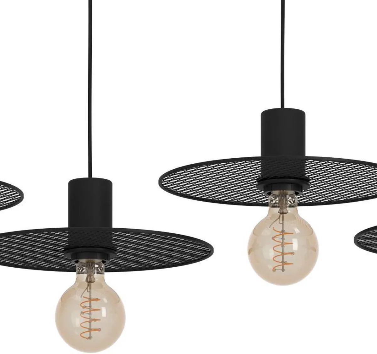 Eglo Ikeston Hanglamp E27 - 98cm - Zwart - afbeelding 6 van 6