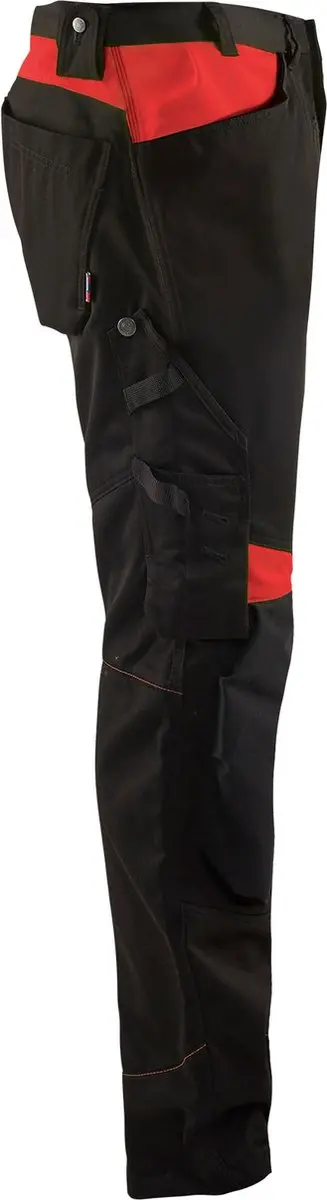 Blåkläder Werkbroek 1556-1860 - Zwart/Rood - Maat 62