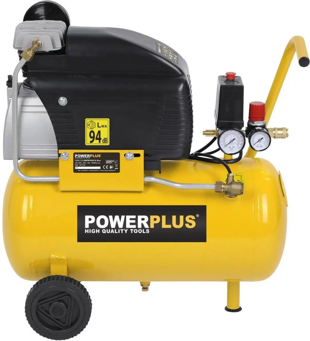 Powerplus POWX1735 Luchtcompressor 1500W - 50L