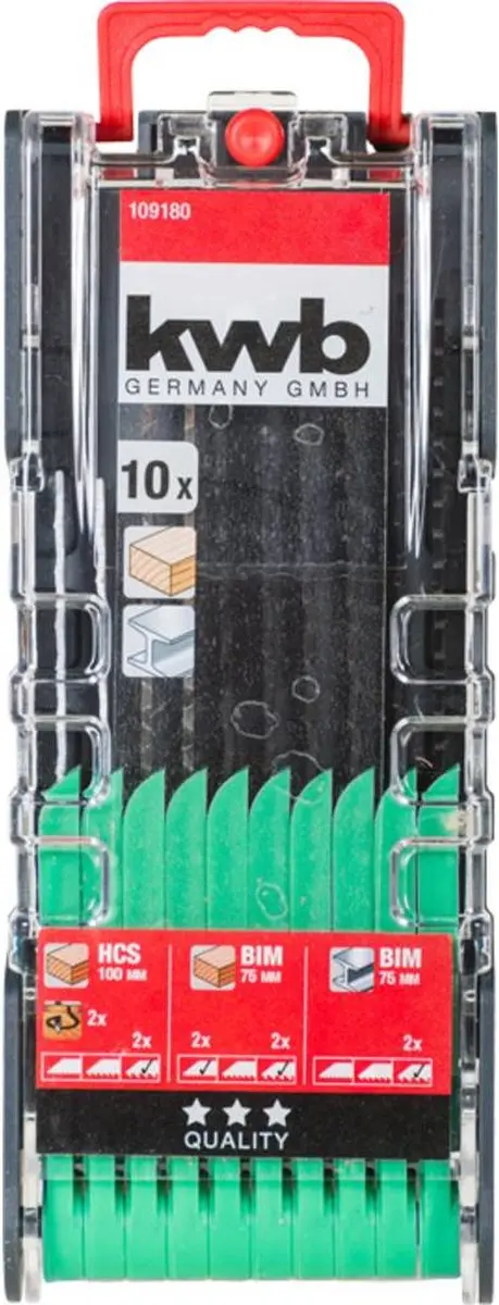 KWB Decoupeerzaagbladenset 10-delig - 10 Stuks