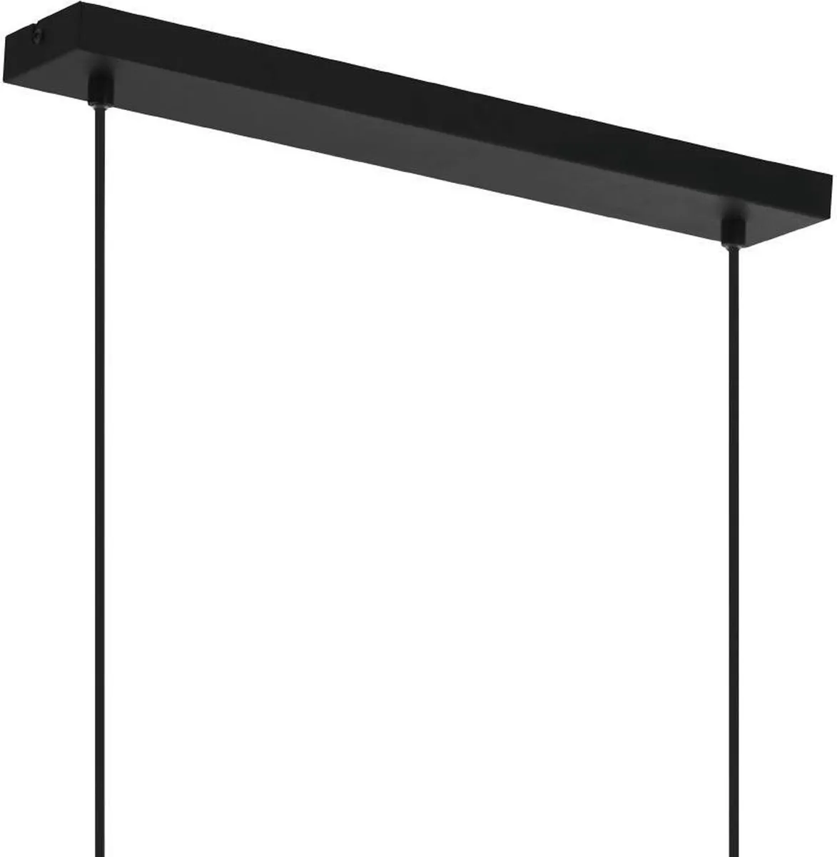 Eglo Blackcrown 1 Hanglamp 70cm - Industrieel - Zwart/Bruin