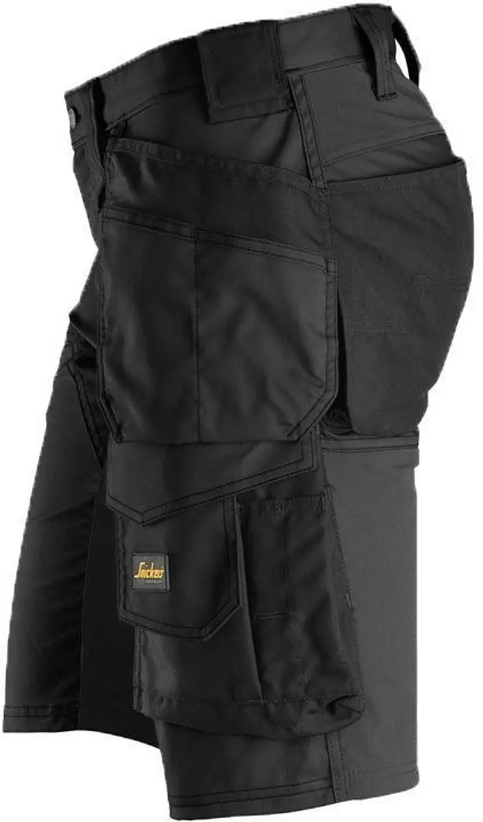 Snickers AllroundWork Korte Broek 6141 - 48 - Staalgrijs/Zwart