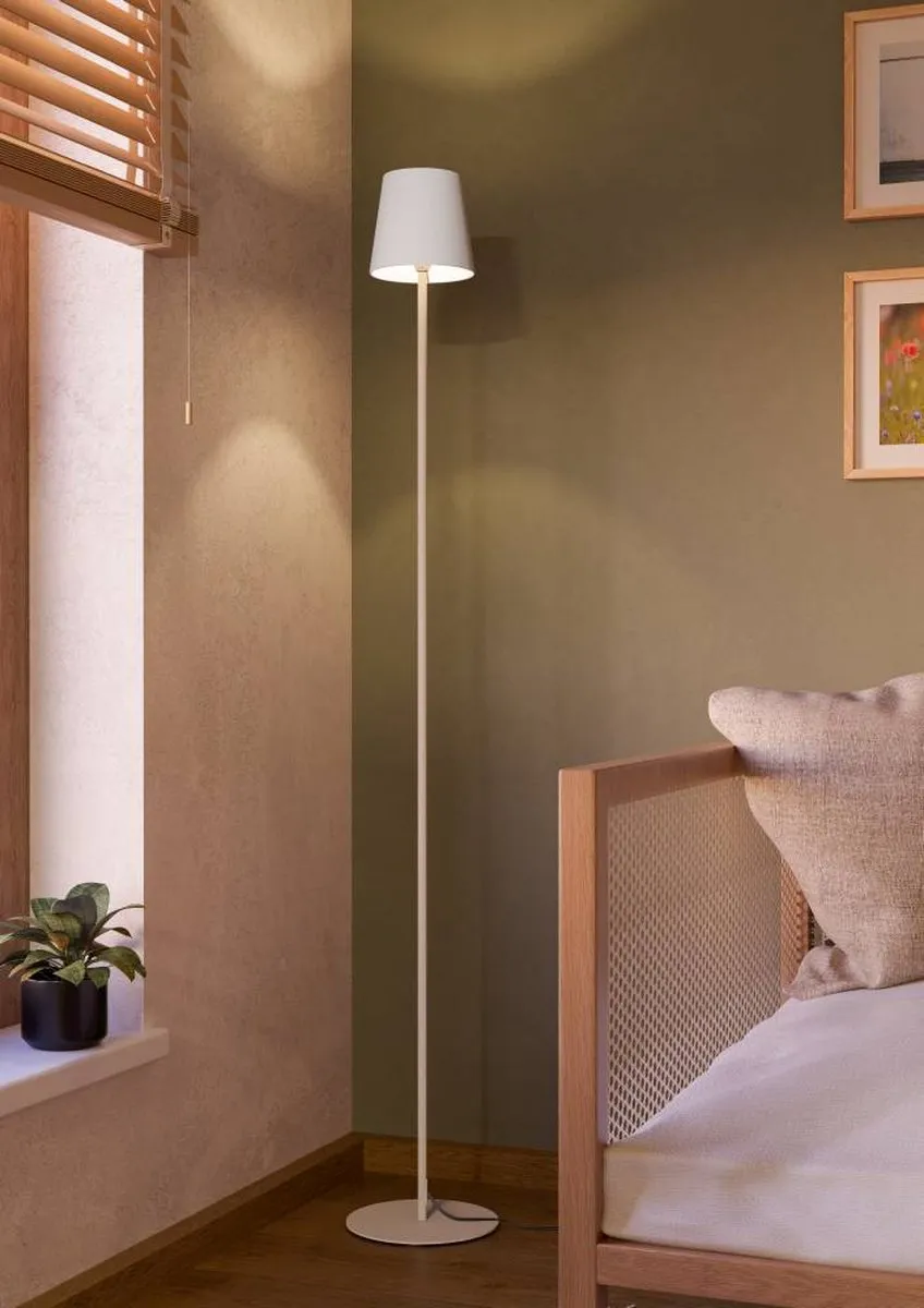 Eglo Fiorana Vloerlamp - Zand/Wit