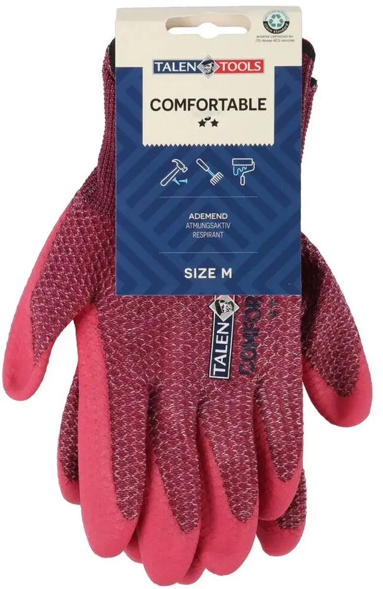 Talen Tools Werkhandschoenen Comfort Gerecycled M - Roze
