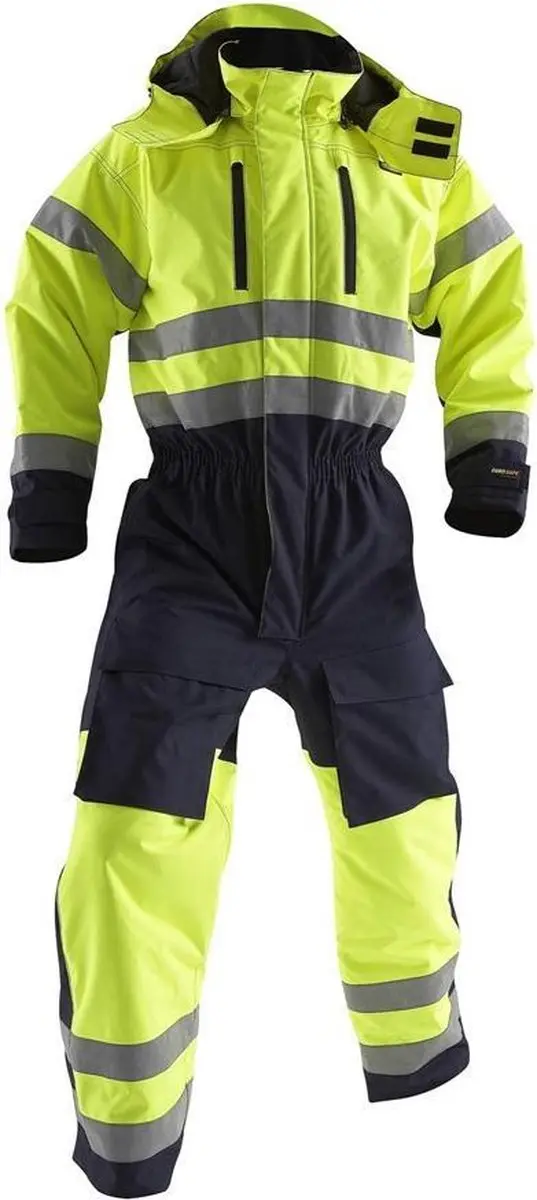 Blåkläder Winteroverall High Vis 6763-1977 - 52 - Geel/Marineblauw