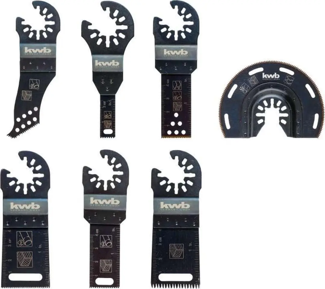 KWB 708000 Multitool Accessoireset - 7-delig - Oscillerend