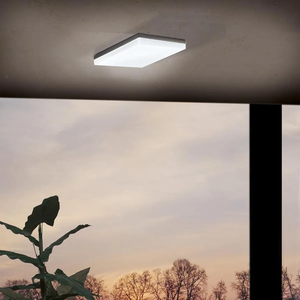 Eglo Sonella LED Plafondlamp 21,5cm - Antraciet/Wit - afbeelding 6 van 6
