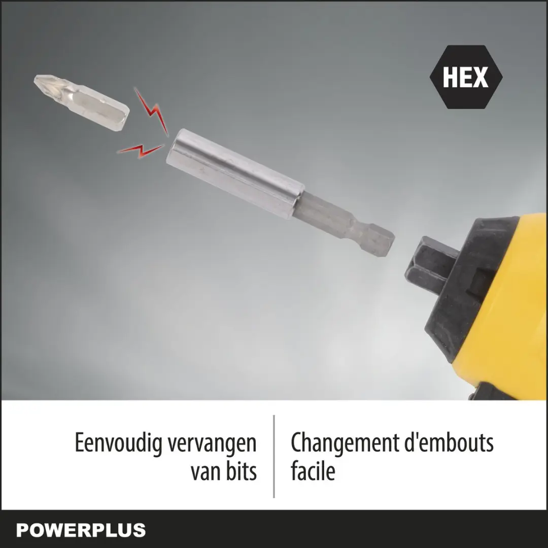 Powerplus POWX00408 Accu Schroevendraaier 3,6V - 5,5Nm - 1500mAh