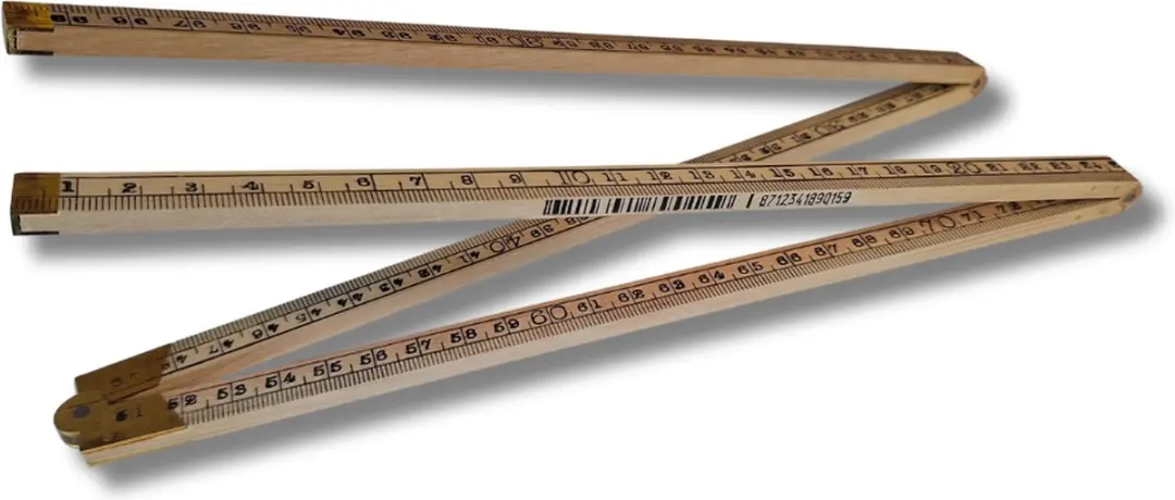 Schuil Ramin Duimstok R 1516 - 22mm x 1m - Hout/Geel