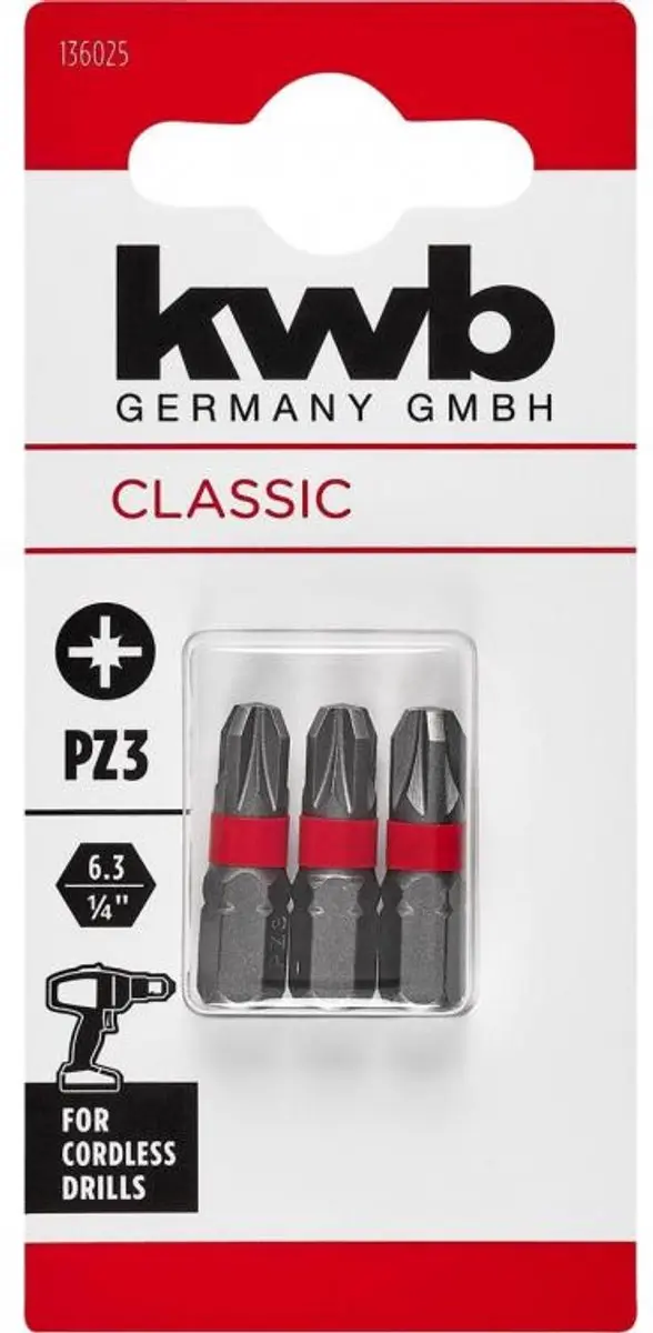 KWB Classic PZ3 Bitjes