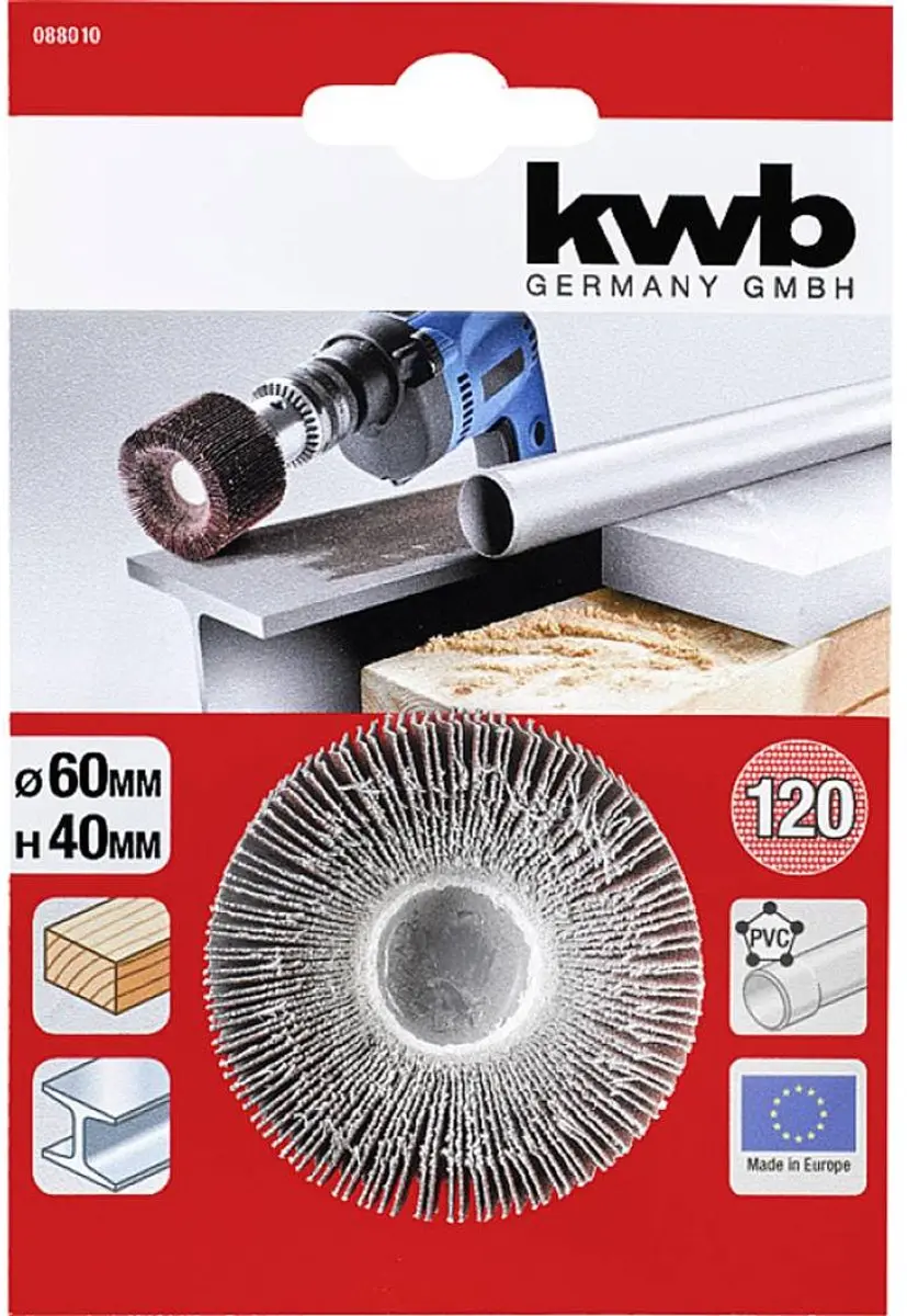 KWB 088010 Lamellenslijper Korund Kopvlak 120 - Fijn