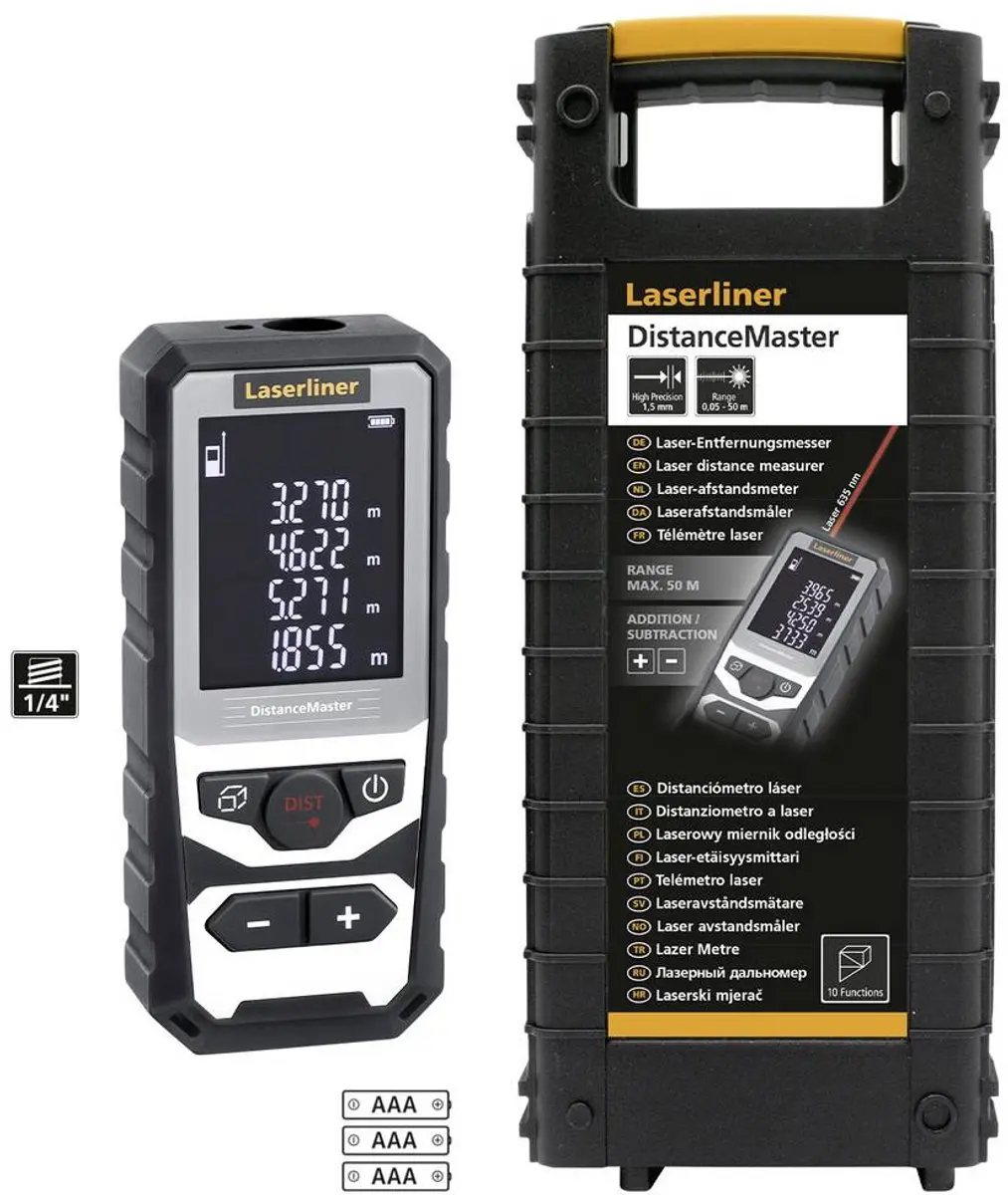 Laserliner DistanceMaster Laserafstandsmeter 50m - Koffer