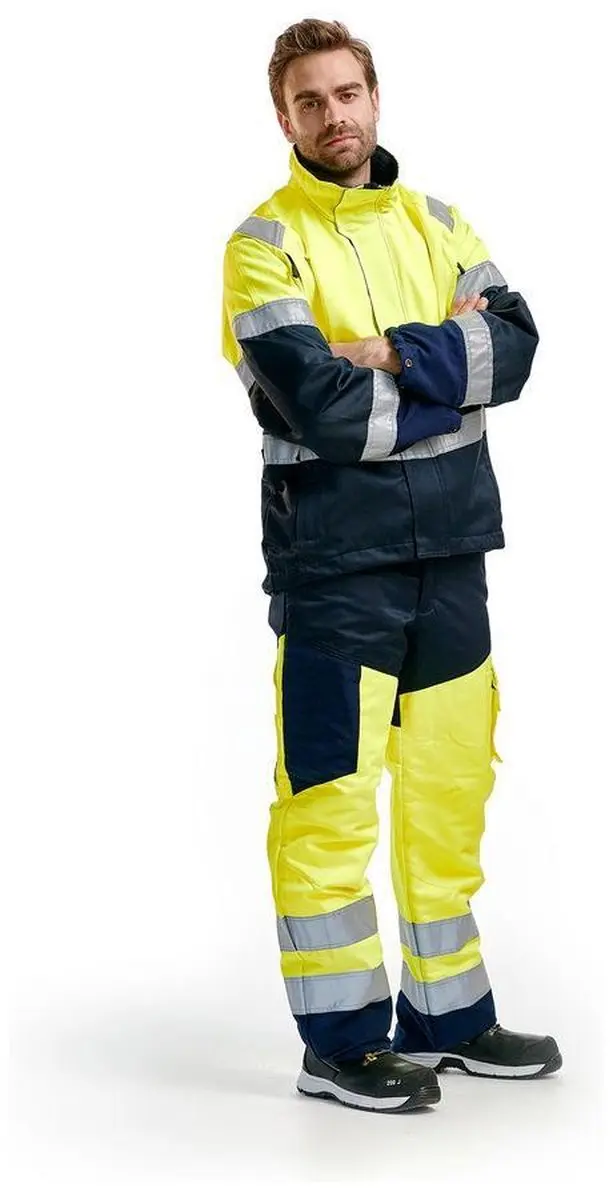 Blåkläder Kettingzaagbroek High Vis C48 - Marineblauw/Geel