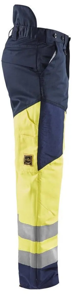 Blåkläder Kettingzaagbroek High Vis C48 - Marineblauw/Geel - afbeelding 6 van 6