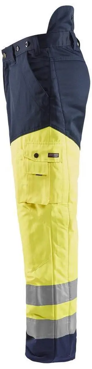 Blåkläder Kettingzaagbroek High Vis C48 - Marineblauw/Geel