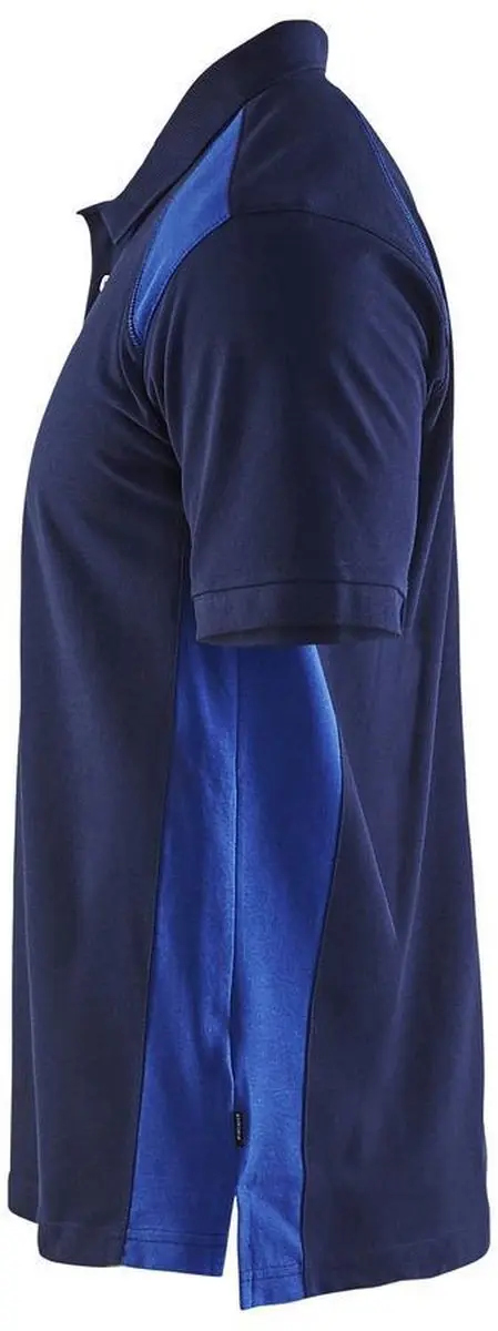 Blåkläder Poloshirt Piqué 3324-1050 - Marineblauw/Korenblauw XS - afbeelding 6 van 6