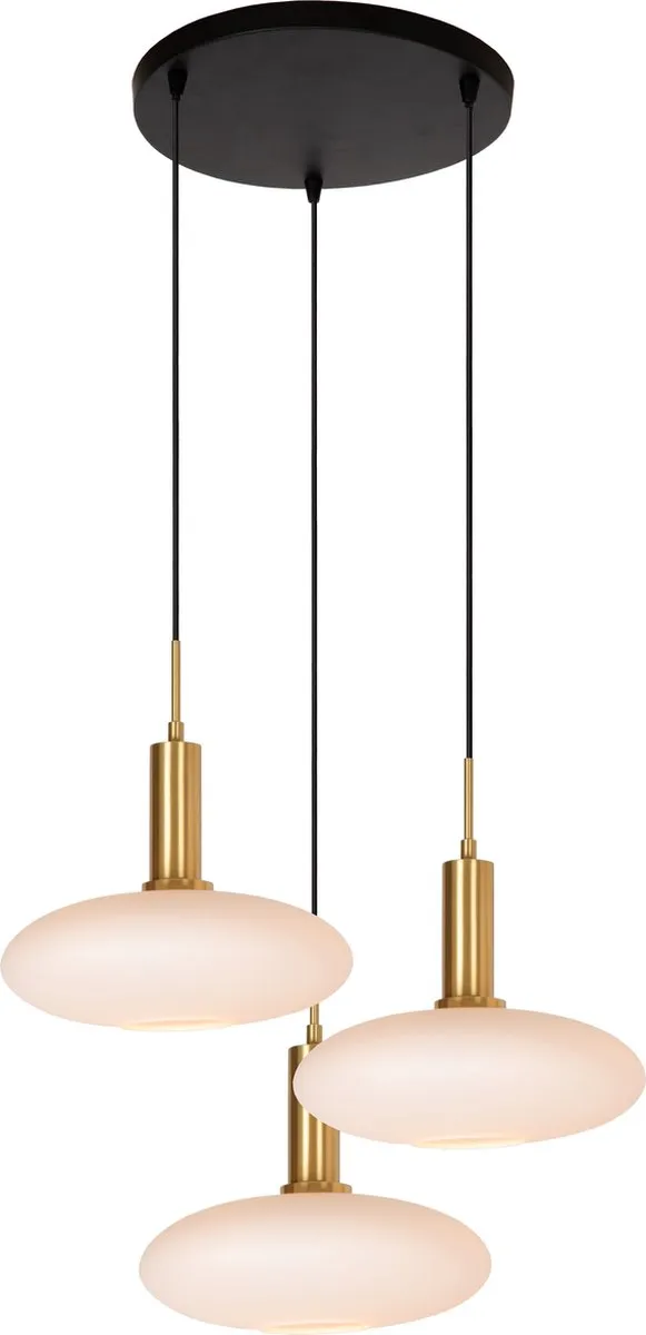 Lucide Singala Hanglamp Ø55cm - 3xE27 Mat Goud/Messing