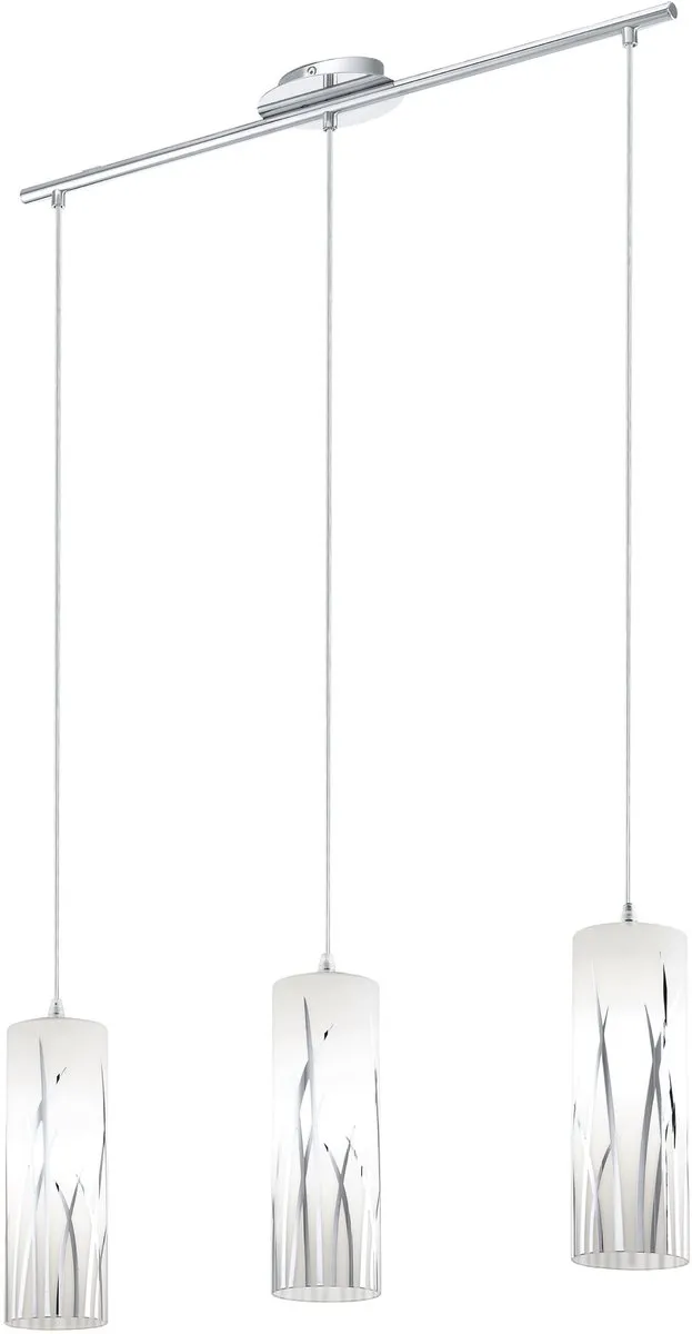 Eglo Rivato Hanglamp 3 Lichtpunten - Wit/Chroom