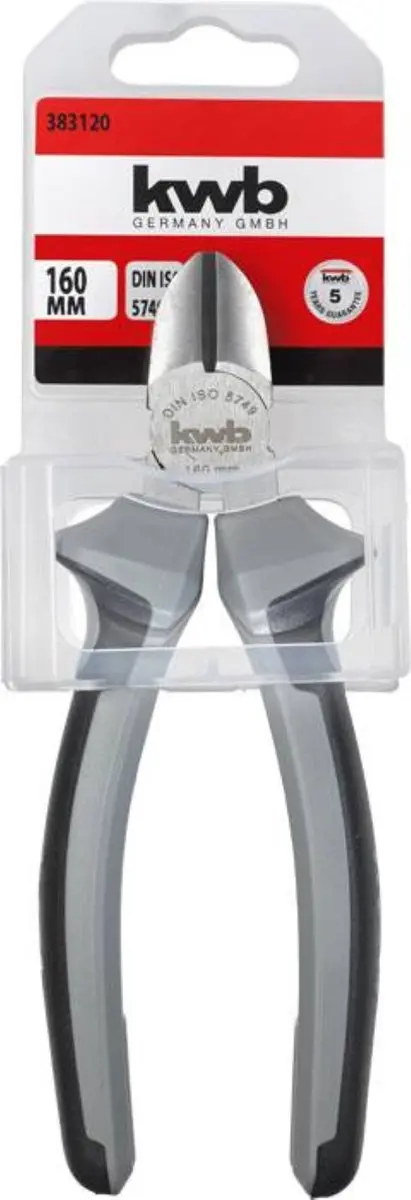 KWB Zijkniptang 160mm Softgrip - Grijs