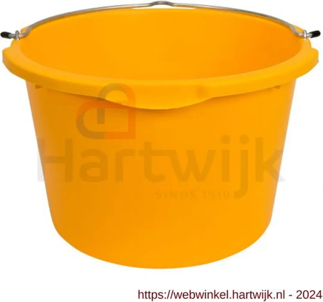 Gripline Bouwemmer Geel 45L