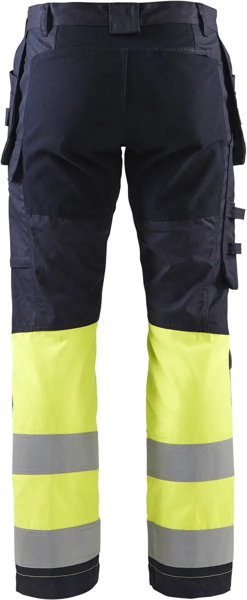 Blåkläder Multinorm Werkbroek 1487-1512 - 62 - Marine/High Vis Geel