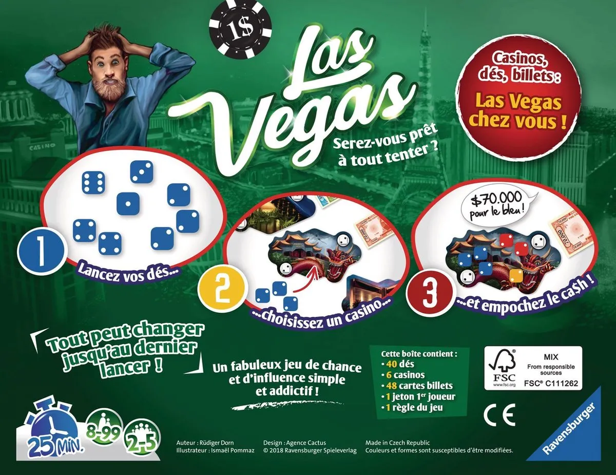 Ravensburger Las Vegas Spel - 2 tot 5 spelers