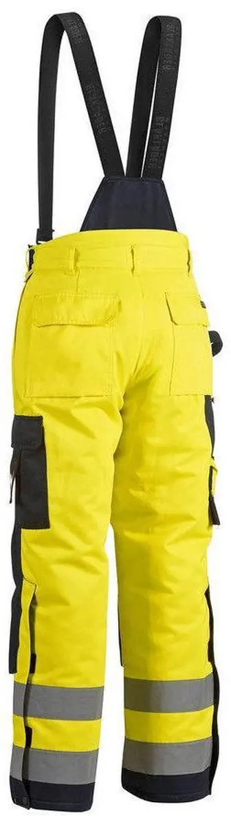 Blåkläder Winterwerkbroek 1885-1977 High Vis - 62 - Geel/Marineblauw