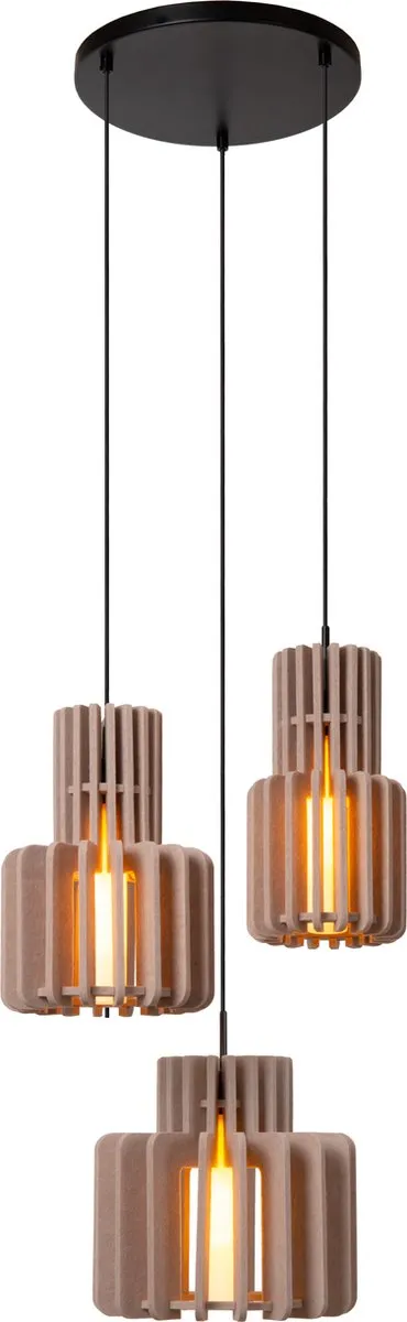 Lucide Rollo Hanglamp 3xE27