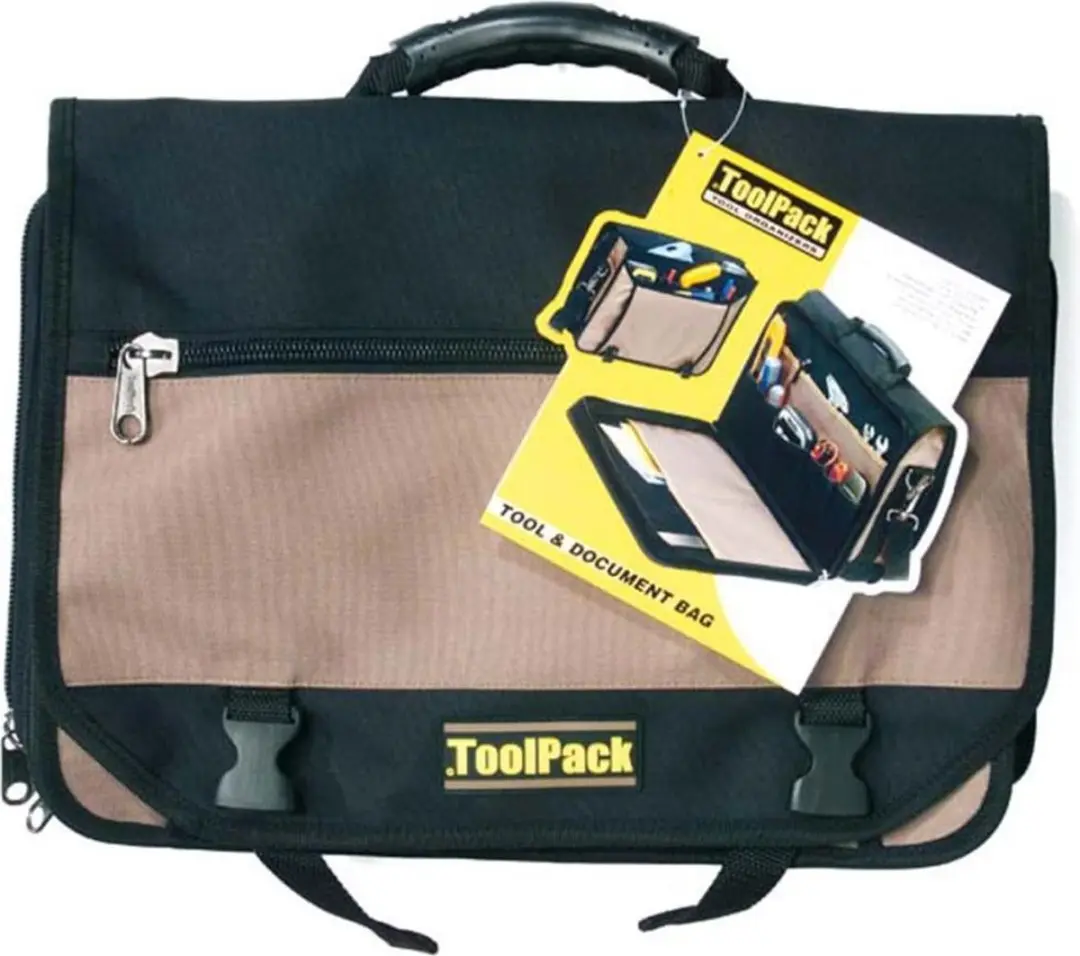 Toolpack Comfort 360.042 Gereedschapstas - 20 kg - Zwart/Khaki