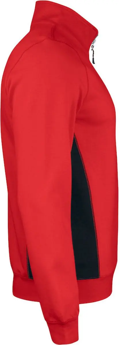 Jobman 5401 Halfzip Sweatshirt M - Rood/Zwart