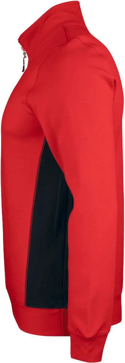 Jobman 5401 Halfzip Sweatshirt M - Rood/Zwart