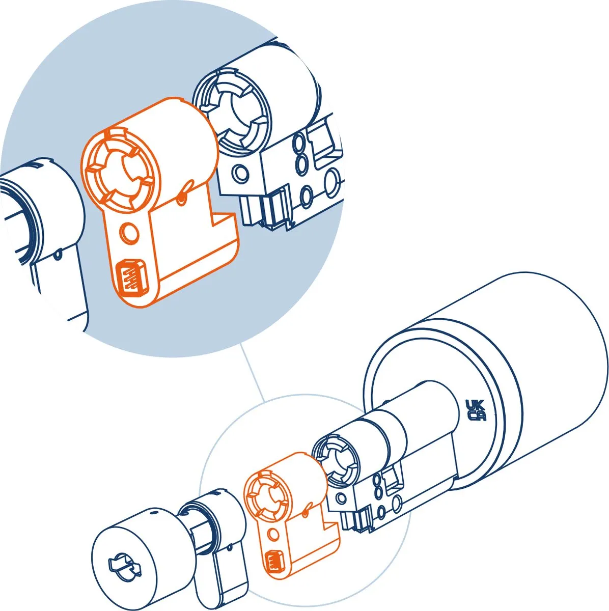 Netatmo Extension Kit 45mm - Cilinderslot 10/45mm - Silver - afbeelding 6 van 6