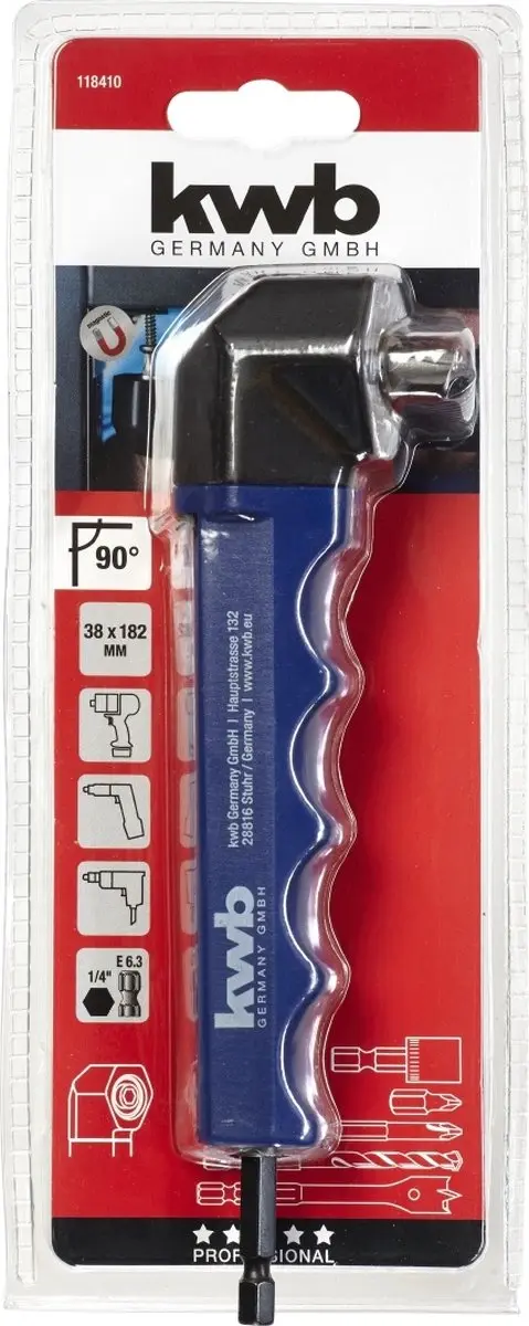 KWB Haakse Bit- en Boorhulpstuk 90°