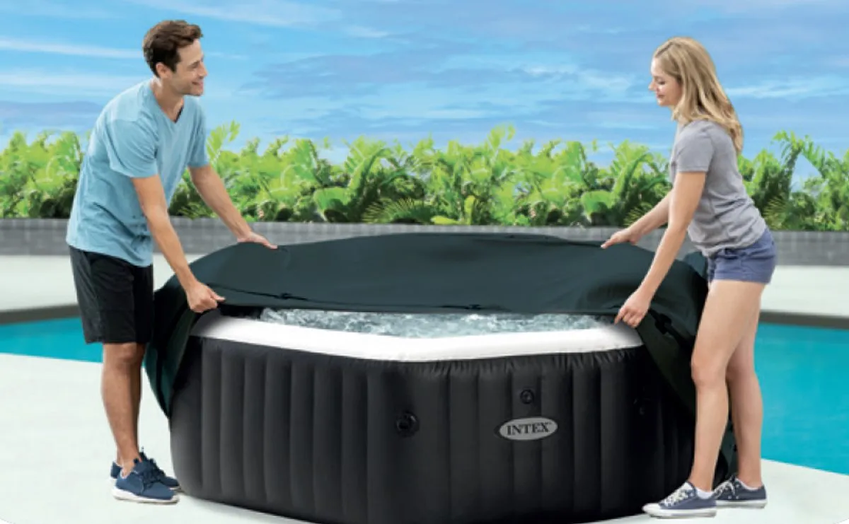 Intex PureSpa Thermische Cover 28536 - Donkergrijs