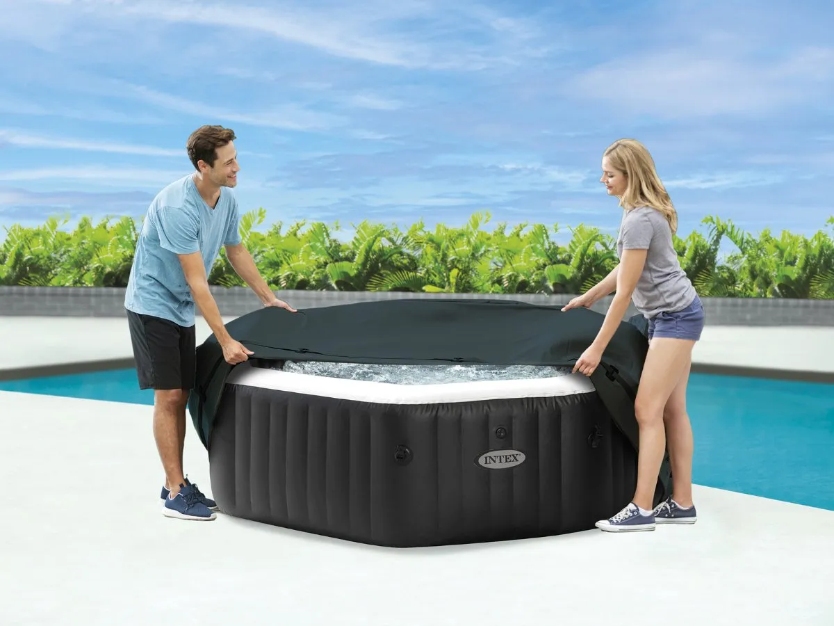 Intex PureSpa Thermische Cover 28536 - Donkergrijs