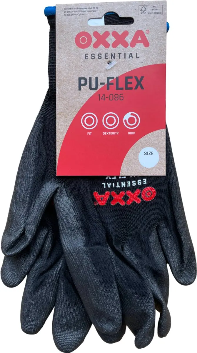 Oxxa MSafe Nylon PU Perfect Touch Werkhandschoenen - 12 Paar - Maat L