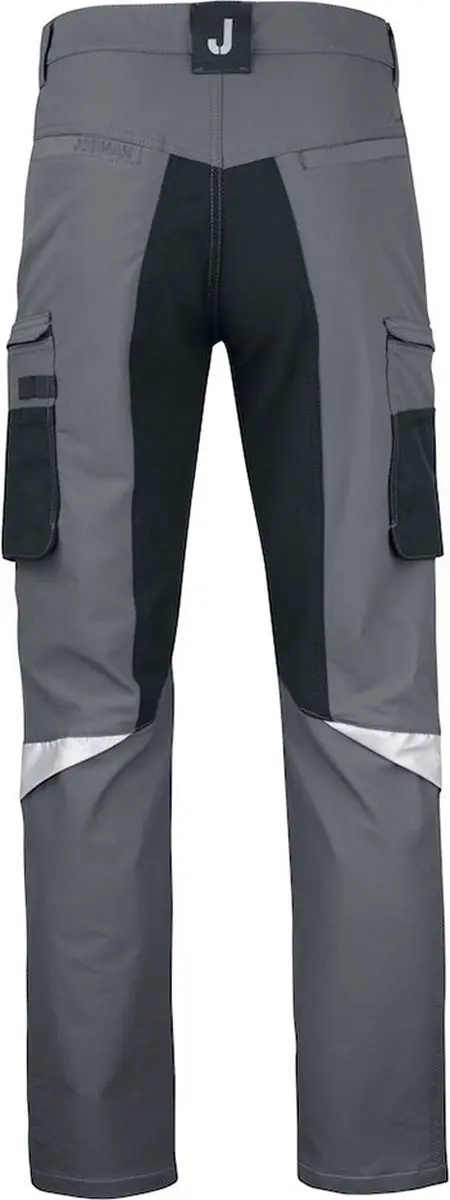 Jobman 2194 Service Stretch Werkbroek - Donkergrijs/Zwart