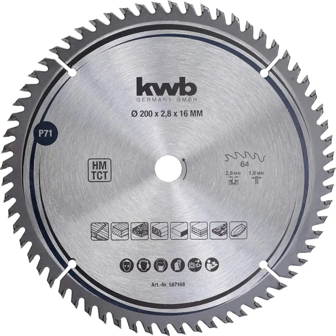 KWB Cirkelzaagblad 200x16mm