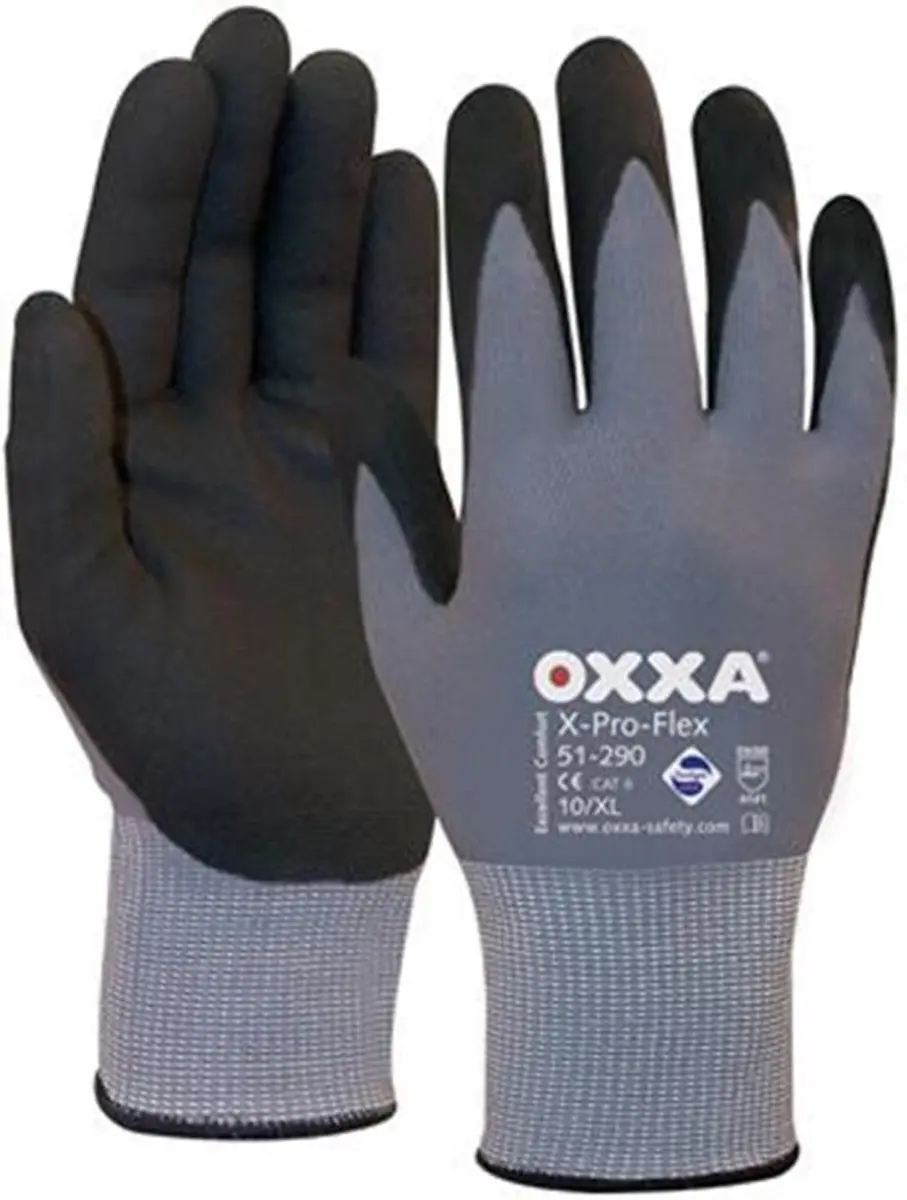Oxxa X-Pro-Flex 51-290 Werkhandschoenen - Grijs - Maat 8
