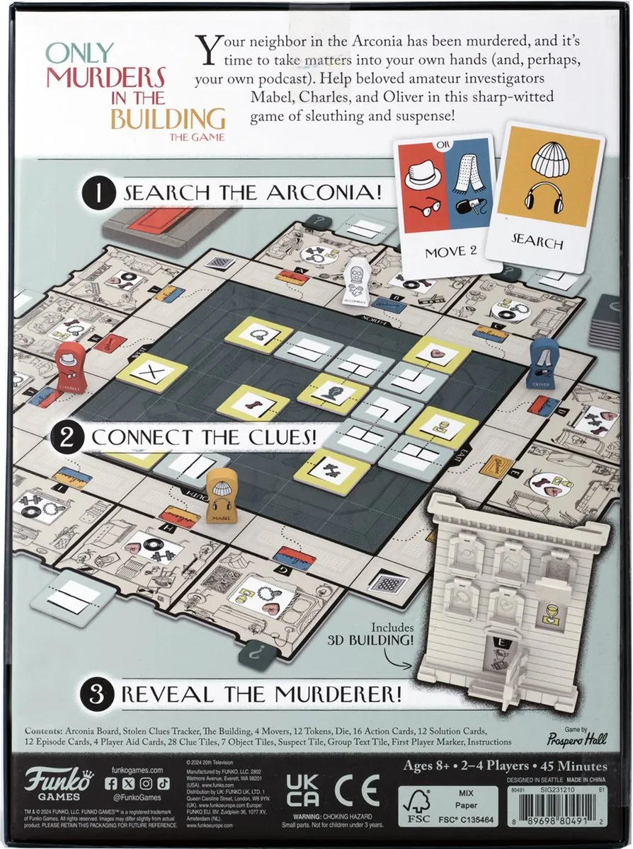Funko Only Murders In The Building Detectivespel - 2-4 Spelers