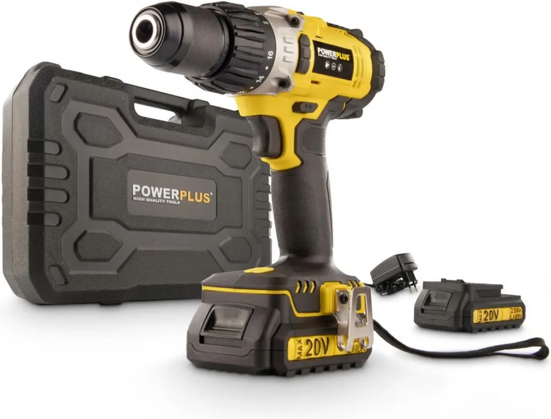 Powerplus POWX00445 Accu Klopboormachine 20V - 2x 2,0Ah
