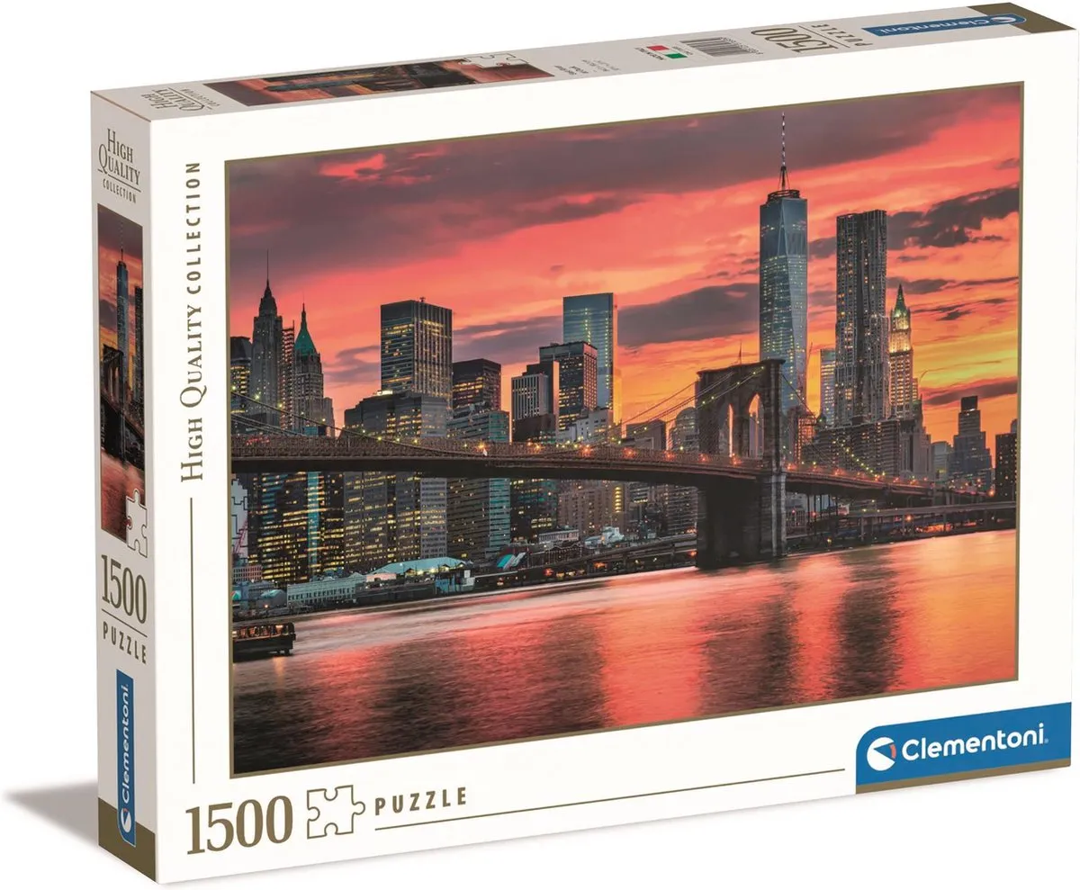 Clementoni East River bij Dusk Puzzel 1500 Stukken
