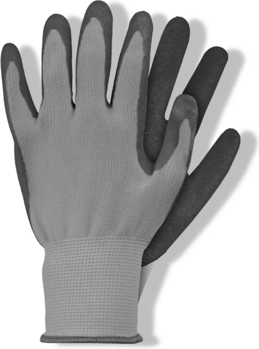 Talen Tools Werkhandschoenen Latex Grijs - Maat S
