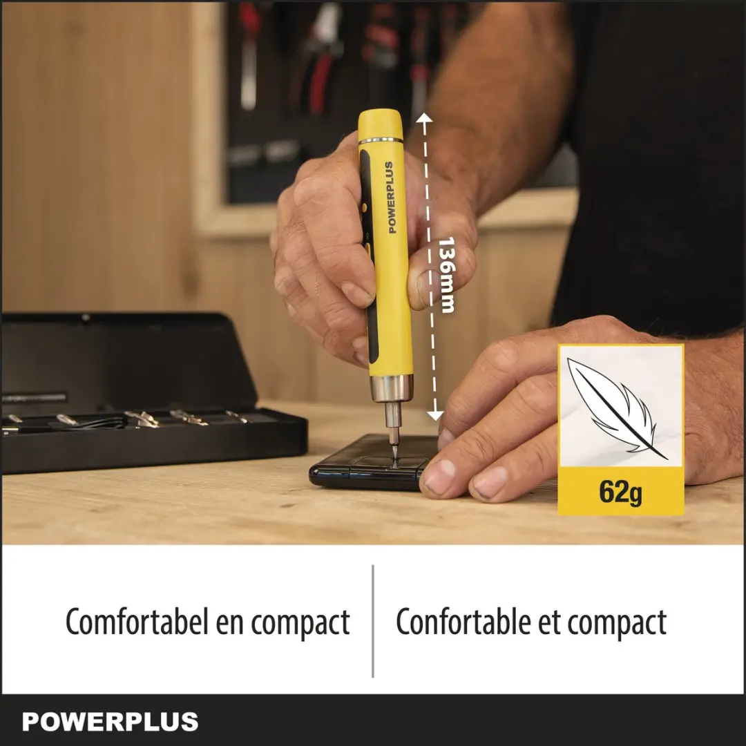 Powerplus POWX00416 Accu Schroevendraaier 4V - 320mAh - 15 bits - afbeelding 6 van 6