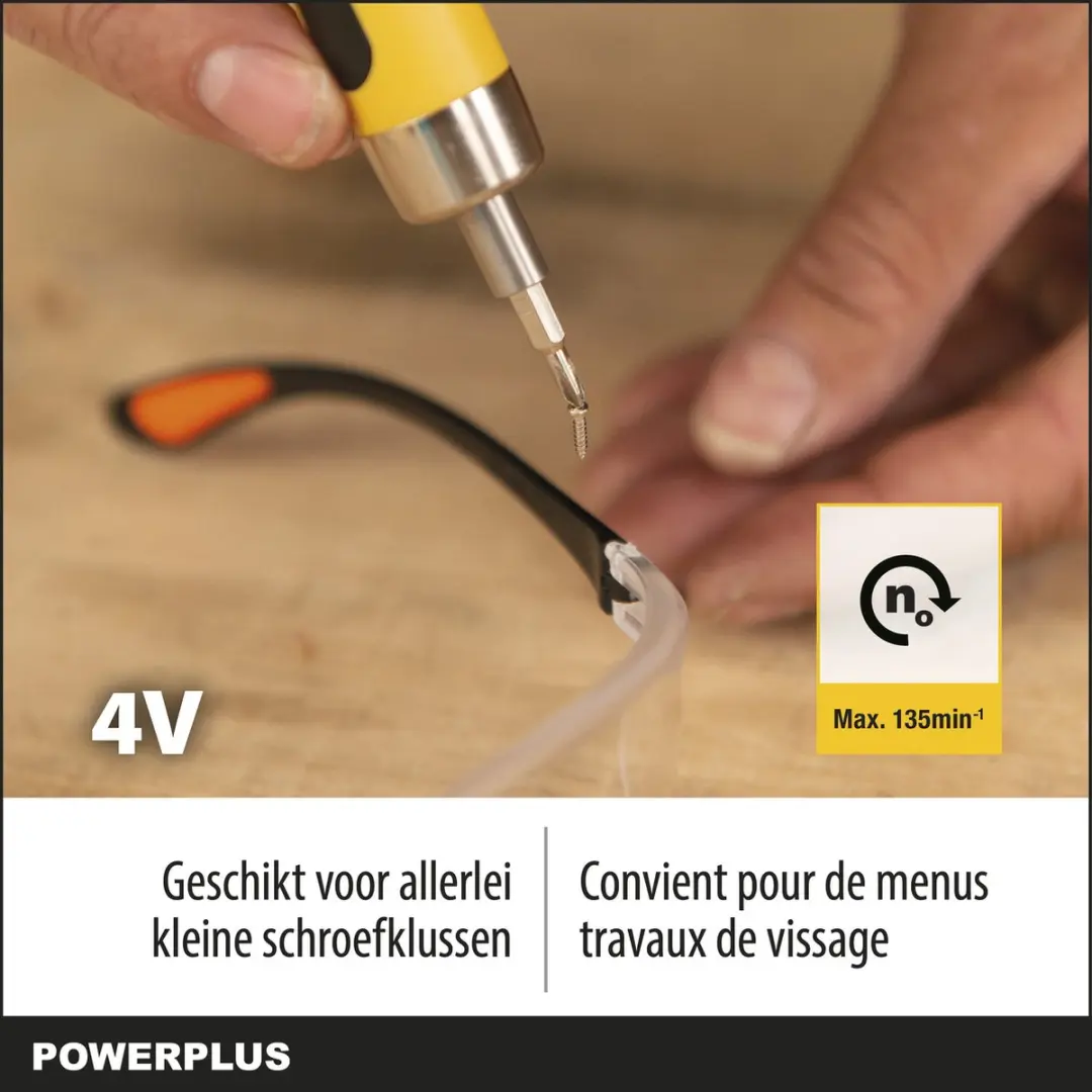Powerplus POWX00416 Accu Schroevendraaier 4V - 320mAh - 15 bits