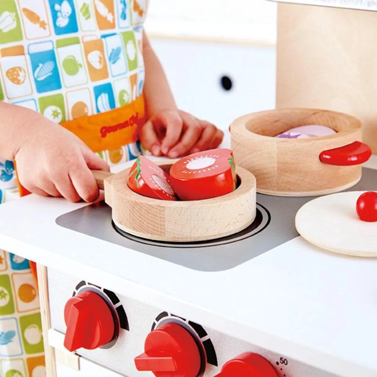Hape Houten Kook & Serveerset - Meerkleurig
