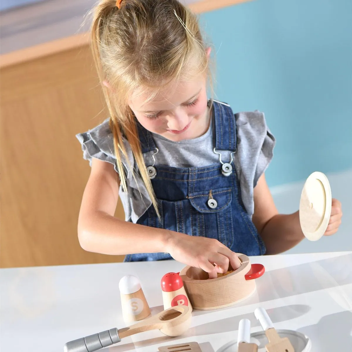 Hape Houten Kook & Serveerset - Meerkleurig