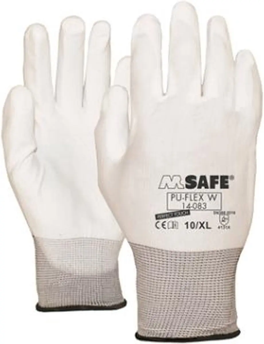 Oxxa PU-Flex 14-083 Handschoen - S - Wit/blauw