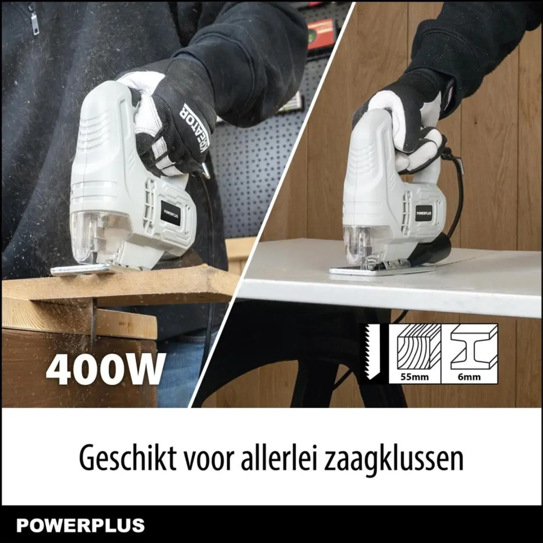Powerplus POWC20110 Elektrische Decoupeerzaag - 400W - 3000 min⁻¹ - afbeelding 6 van 6