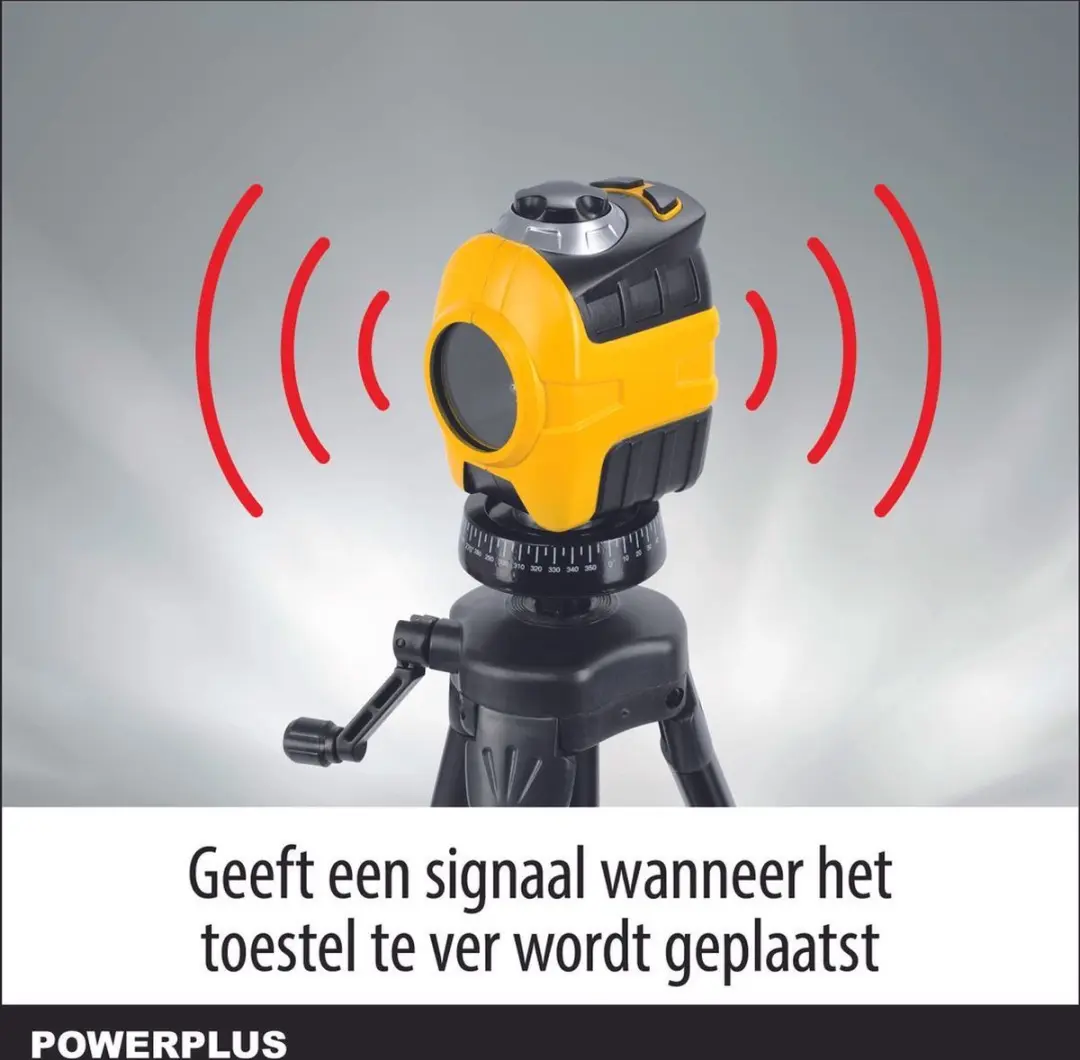Powerplus POWX720 Zelfnivellerende Laserwaterpas - Max 10m - Geel